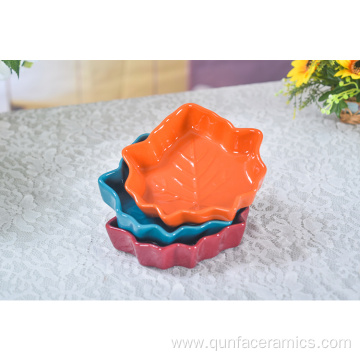 Ceramic Leaf Shaped Mini Kitchen Dish